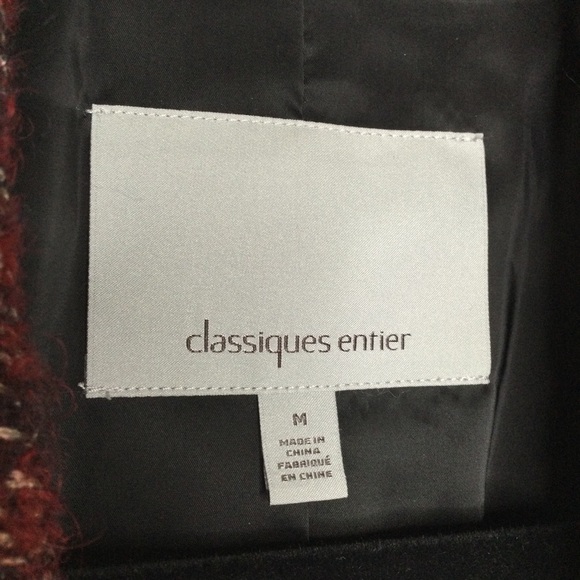 Classiques Entier Larch Tweed and Leather Coat M - Picture 3 of 9